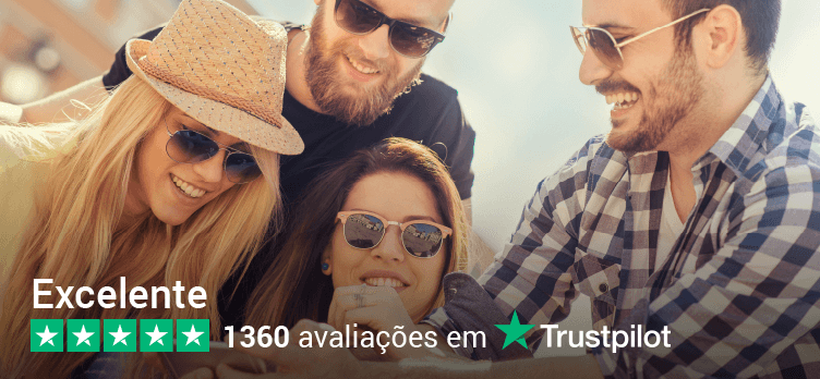 TEMOS A MELHOR REPUTAÇÃO DE ACORDO COM Trustpilot