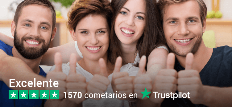  TENEMOS LA MEJOR REPUTACIÓN SEGÚN TrustPilot